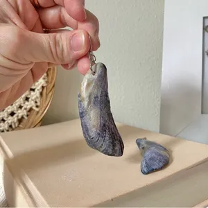 Mussel Shell Earrings Dangly Mermaidcore Beachy Coastal Eclectic Boho Jewelry thumbnail 5