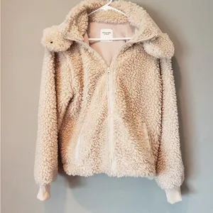 Abercrombie & Fitch Women's Camel Teddy Jacket thumbnail 2