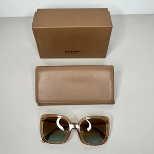Burberry Tan Square Sunglasses thumbnail 2