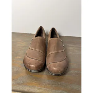 Clarks Bendables Ashland Alpine Brown Leather Slip On Loafers Womens 9M thumbnail 5