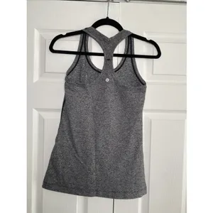 Lululemon Cool Racerback Tank Womens Size 4 Gray Space Dye Yoga Athletic Luon thumbnail 3