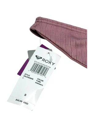 new Roxy ☀︎︎ Stay Golden Textured Ruched Mini Bikini Bottom ☀︎︎Lilac Pink ☀︎︎ S thumbnail 6