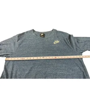 Nike Women’s 2X Blue Lightweight Pullover Sweatshirt Swoosh Logo Athleisure thumbnail 8