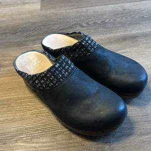 Dansko Bev Burnished Nubuck Leather Backless Clog Slide Mule size‎ 39 8.5-9 thumbnail 10