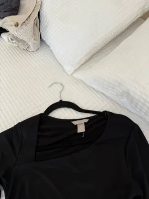 H&M NWOT Black bodysuit long sleeve thumbnail 2