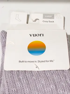 Vuori Light Purple Cozy Sock Size Large NEW thumbnail 2