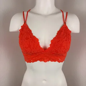 Aerie palm lace racerback padded bralette thumbnail 3