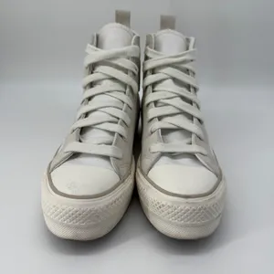 Converse Chuck Taylor All Star Lift High Top Womens 8 Canvas Suede Neutral Clean thumbnail 2