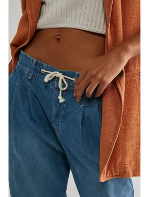 Free‎ People We The Free Luna Denim Pull On Pants Womens Size XS thumbnail 4