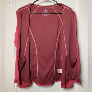 KUHL Full Zip Lightweight Hooded Sweatshirt Outdoor Athleisure Pink Sz Medium thumbnail 10