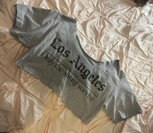Only Small Cut Cropped  Strong Survive Tee Shirt thumbnail 1