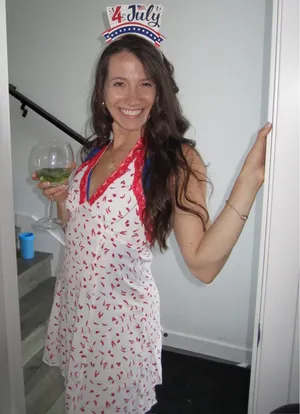 Wild Fable Red hot chili pepper halter dress thumbnail 1