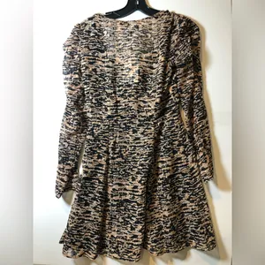 Zara *NWT* Leopard Print mini dress thumbnail 3