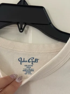 Brandy Melville John Galt Teddy Bear Baby Tee thumbnail 3