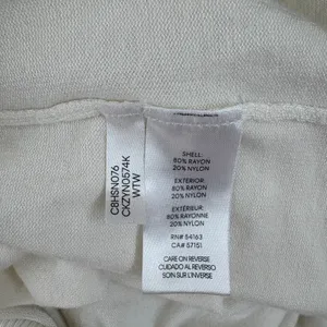 Calvin Klein White Mock Neck‎ Button Shoulder Sweater SZ M Classic Preppy thumbnail 7
