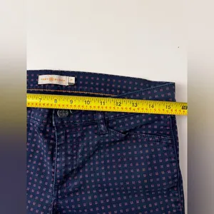 Tory Burch Tory navy daisy dots Emmy ankle crop pants size 29 thumbnail 6