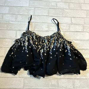 Free People Black Floral Camisole thumbnail 7