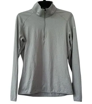 Nike Golf Women’s Dri-fit Quarter Zip Pullover Gray Medium thumbnail 1