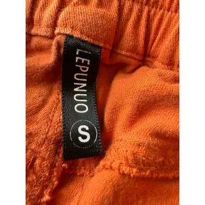 Lepunuo Women Burnt Orange Cargo Pants Straight Leg Stretch Cotton‎ Size S thumbnail 3