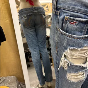 Hollister Medium Blue Ripped Skinny Jeans‎ thumbnail 13
