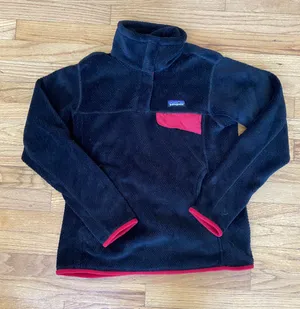 Patagonia Synchilla Black And Red Pullover thumbnail 1