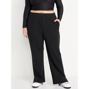 Old Navy Active Dynamic Fleece Wide Leg Pants High Rise Black Size XL Pockets thumbnail 7