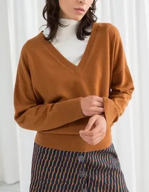 &Other Stories Light Brown 100% Cashmere Sweater Size XS thumbnail 1
