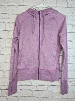 Patagonia Womens M Cloud Stack Full Zip Hoody Heather Purple Fleece 54490 thumbnail 1