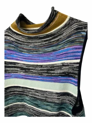 Anthropologie Space Dyed Sleeveless Sweater Cowl Neck Tunic Lagenlook NWOT thumbnail 5