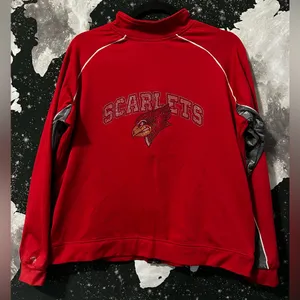 Scarletts Team Rhinestone Track Jacket Red Size XL thumbnail 1