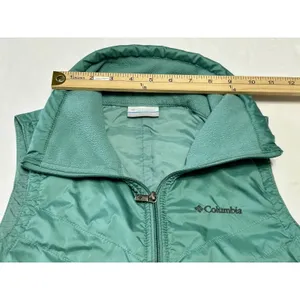 Columbia Mix It Around Vest Womens XS Teal Mint Green Quilted Fleece Omni-Shield thumbnail 11