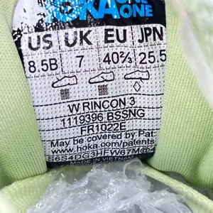 Hoka Rincon 3 Womens 8.5 Running Shoes Lime Green Blue (black spot was silicone) thumbnail 2