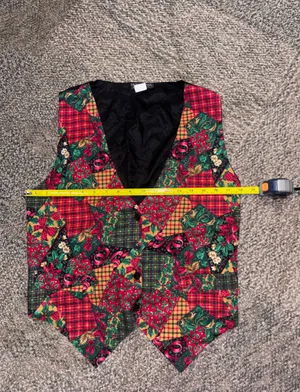 Vintage Saddle River Sportswear Sz L/XL - Christmas/Holiday Vest - EUC 80’s 90’s thumbnail 3