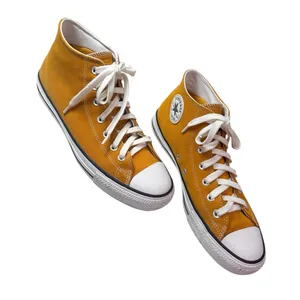Carefully Chosen ❤️ mustard yellow Converse high tops Size W 11.5/M 9.5 thumbnail 9