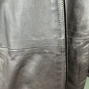 Vintage 80s NYDA Brown Leather Jacket Size XL thumbnail 7