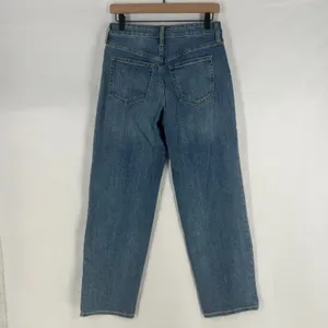 Old Navy High Waisted OG Loose Jeans Womens‎ 2 Blue Denim Whiskered Mid Rise thumbnail 6