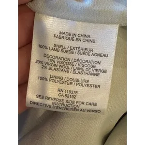 Helmut Lang Dress Women‎ 10 Gray Cream Blistered Leather Panel Sheath Mini thumbnail 12