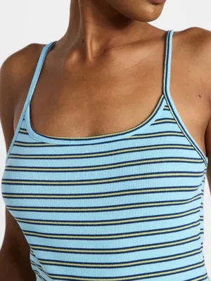 No Boundaries Blue Striped Mini Dress thumbnail 4