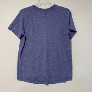 Lululemon Swiftly Tech Short Sleeve Workout Top Size 6 Purple Heather thumbnail 3