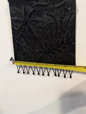 Black Beaded Fringe Crossbody Bag thumbnail 4