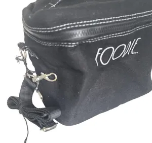Rae Dunn NWT "Foodie" Lunch Tote With Utensil Case Insulated Adjustable Strap thumbnail 5