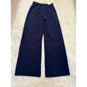 Abercrombie & Fitch Womens Sz 27/4 High Rise Pleated Wide Leg Trousers Navy Blue thumbnail 6