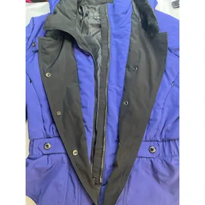 Black Bear Women's Blue Hooded‎ Jacket Snap Button Up Puffer Coat Size 12 thumbnail 3