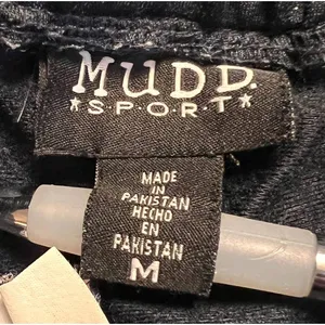 Mudd Sport Women's Activewear Blue Stripes Flare Size M‎ 32" Inseam x 13 1/2" W thumbnail 4