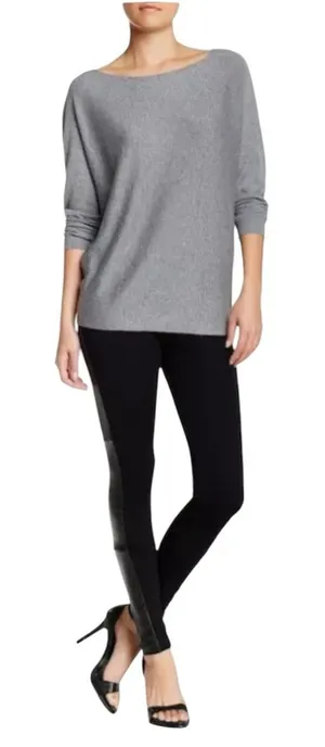 Alice + Olivia leather Ponte black leggings 0 New without tags thumbnail 1