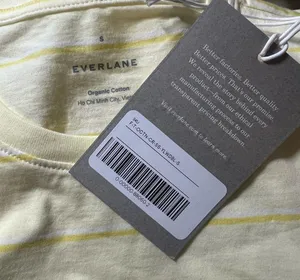 NWT Everlane The Organic Cotton Crew Yellow Stripe Size Small S NEW thumbnail 10