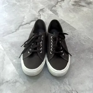 Superga Womens 41 1/2 or 8.5‎ or Mens 10 Grey Shoes Sneaker Skate Casual thumbnail 2