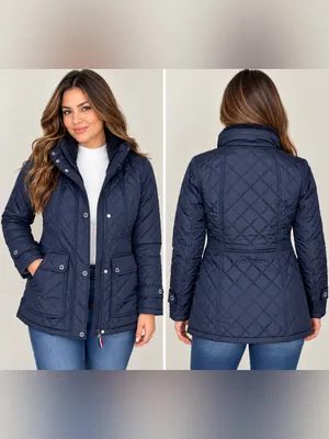 Tommy Hilfiger Women’s Navy Quilted Jacket Sherpa Lined Size S thumbnail 2