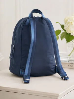 Kate Spade Packable Foldable Travel Backpack Pouch Navy NWT thumbnail 5