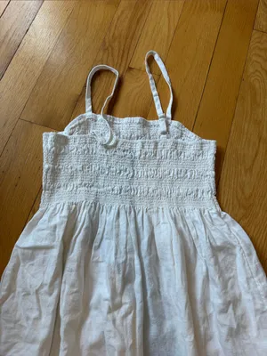 Universal Threads White Smocked Mini Sundress - Size Small - C1-319 thumbnail 7